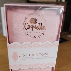 Coquette Couture Pink Hair Towel